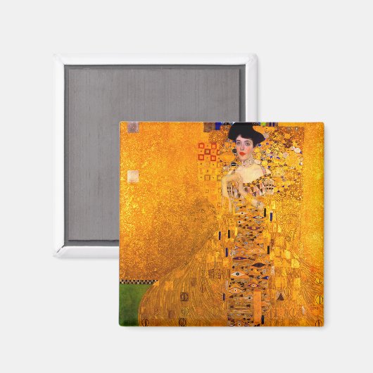 Gustav Klimt Portret van Adele Bloch Bauer Magneet (Voorkant / Achterkant)