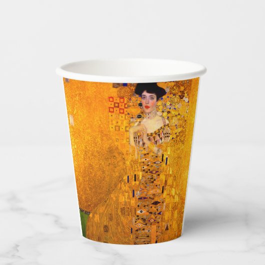 Gustav Klimt Portret van Adele Bloch Bauer Papieren Bekers (Voorkant)