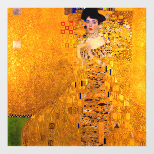 Gustav Klimt Portret van Adele Bloch Bauer Raamsticker