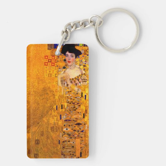 Gustav Klimt Portret van Adele Bloch Bauer Sleutelhanger (achterkant)