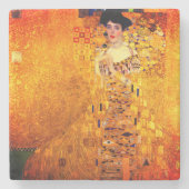 Gustav Klimt Portret van Adele Bloch Bauer Stenen Onderzetter (Voorkant)