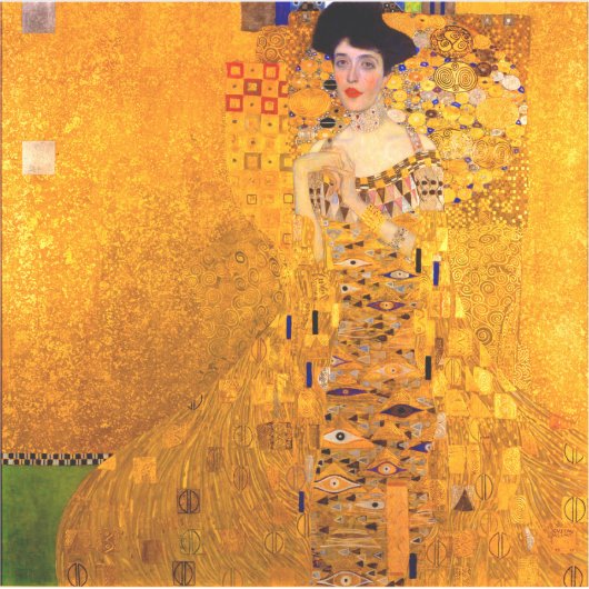 Gustav Klimt Portret van Adele Bloch Bauer Sticker (Voorkant)
