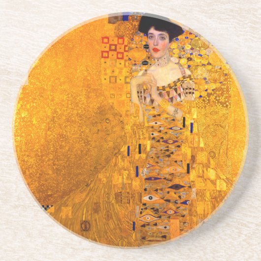 Gustav Klimt Portret van Adele Bloch Bauer Zandsteen Onderzetter (Voorkant)