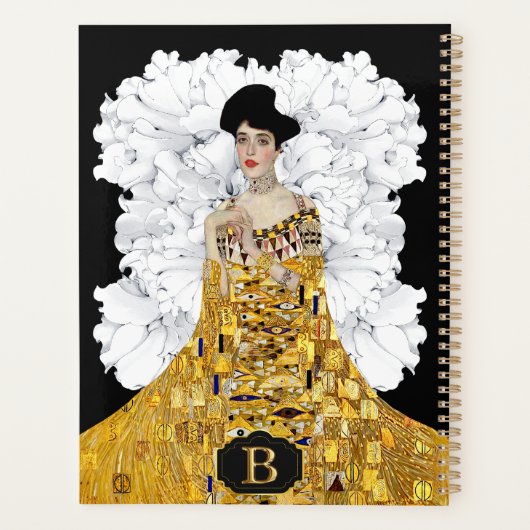 GUSTAV KLIMT-PORTRET VAN ADELE BLOCH MONOGRAMMEN PLANNER (Achterkant)
