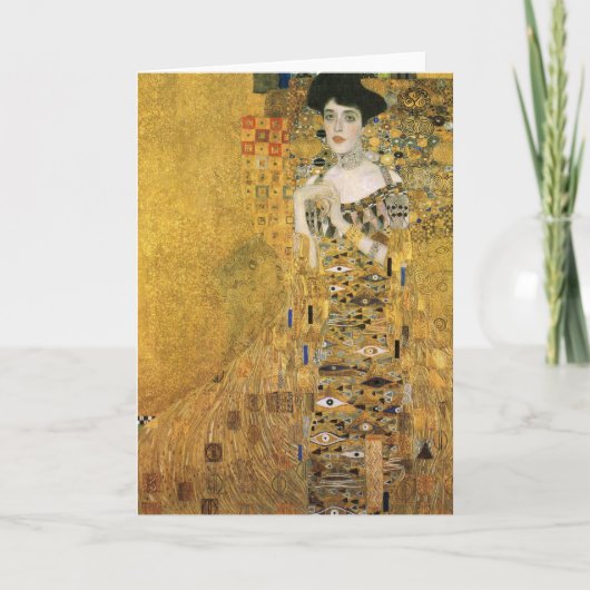 Gustav Klimt - Portret van Adele Block Bauer Kaart (Voorkant)