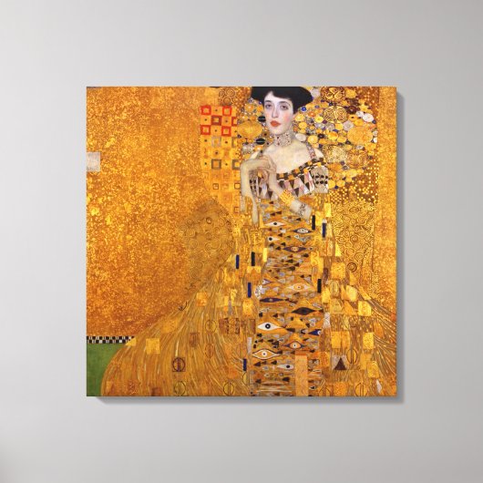 Gustav Klimt Portret van Adele GalleryHD Canvas Afdruk (Voorkant)