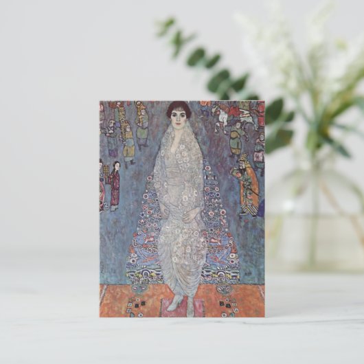 Gustav Klimt - Portret van Baroness Bachofen-Echt Briefkaart (Staand voorkant)