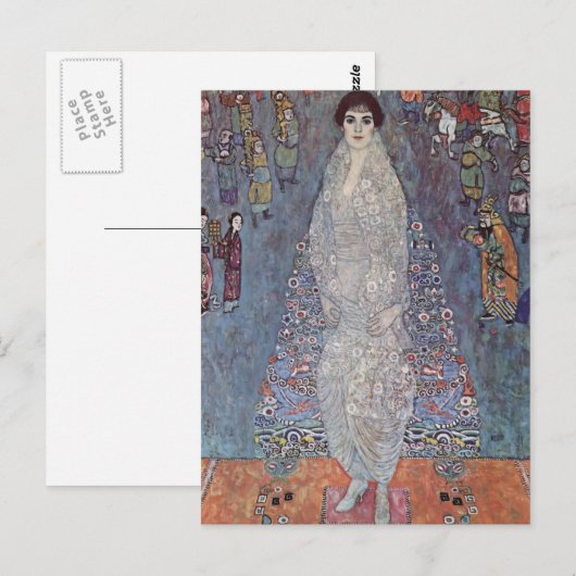 Gustav Klimt - Portret van Baroness Bachofen-Echt Briefkaart (Voorkant / Achterkant)