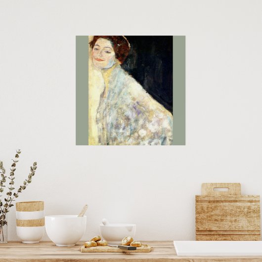 Gustav Klimt - Portret van een dame Poster (Keuken)
