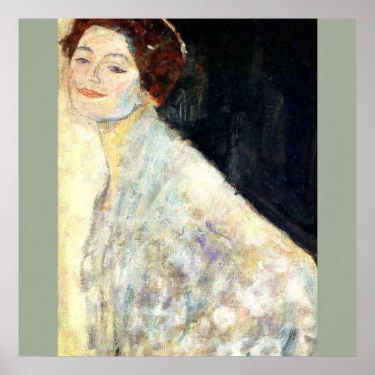 Gustav Klimt - Portret van een dame Poster (Voorkant)