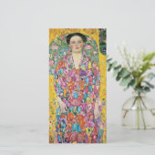 Gustav Klimt - portret van eugenia primavesi Feestdagenkaart (Staand voorkant)