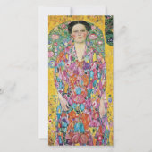 Gustav Klimt - portret van eugenia primavesi Feestdagenkaart (Voorkant)