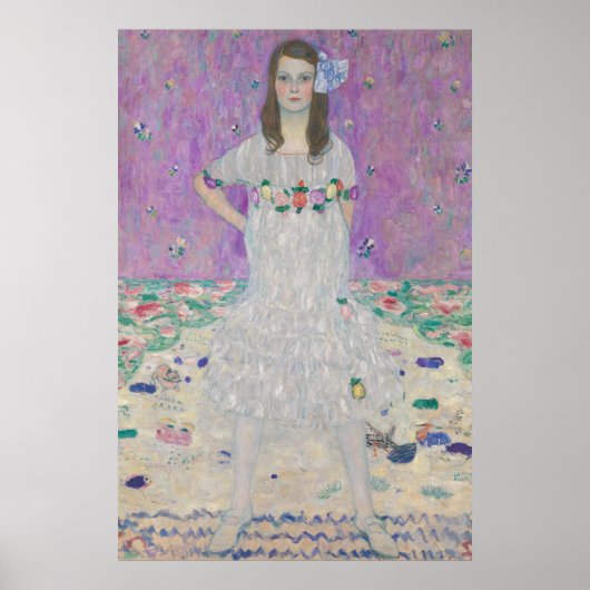 Gustav Klimt - Portret van Mäda Primavesi Poster (Voorkant)