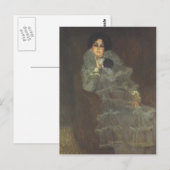 Gustav Klimt-Portret van Marie Henneberg Briefkaart (Voorkant / Achterkant)