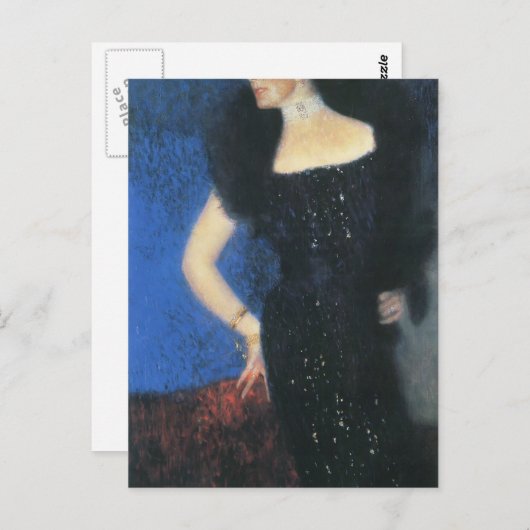 Gustav Klimt-Portret van Roos Rosthorn-Friedmann Briefkaart (Voorkant / Achterkant)