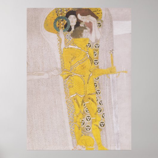 Gustav Klimt Poster - beethoven frieze (Voorkant)