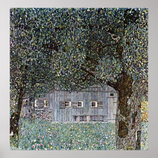 Gustav Klimt Poster ~ Boerderijen huizen (Voorkant)