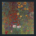Gustav Klimt Poster ~ De bloem<br><div class="desc">Een Oostenrijkse symbolieke schilder,  1862 - 1918 met een afbeelding van wilde bloemen.</div>