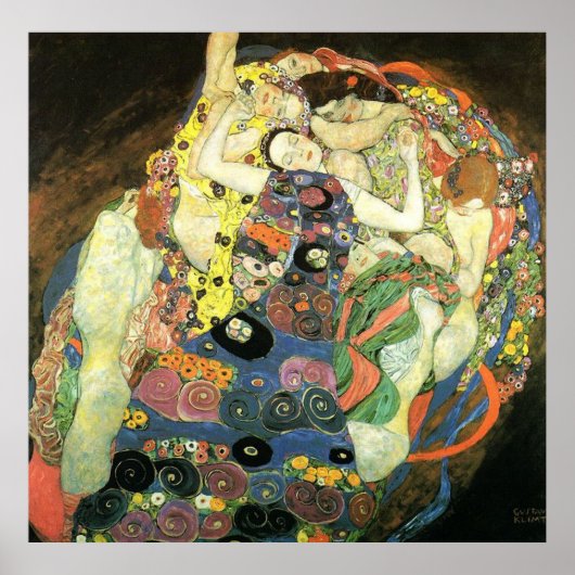 Gustav Klimt Poster ~ De Maiden (Voorkant)