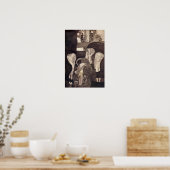 Gustav Klimt Poster ~ jurisprudentie eindtoestand (Keuken)