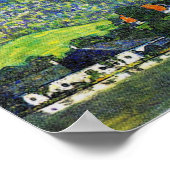 Gustav Klimt Poster ~ Unterach op Attersee (Hoek)