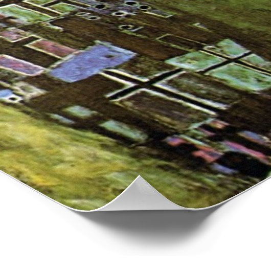 Gustav Klimt ~ Poster van het leven en de dood (Hoek)