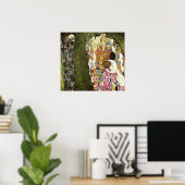 Gustav Klimt ~ Poster van het leven en de dood (Thuiskantoor)
