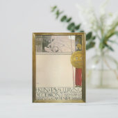 Gustav Klimt: Poster voor de eerste kunsttentoonst Briefkaart (Staand voorkant)