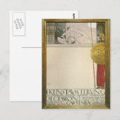 Gustav Klimt: Poster voor de eerste kunsttentoonst Briefkaart (Voorkant / Achterkant)
