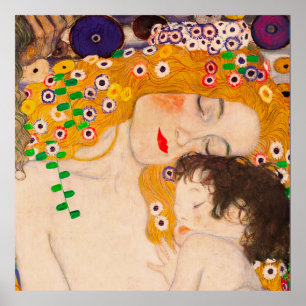 Gustav Klimt - Poster voor moeder en kind