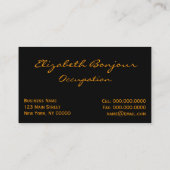 Gustav Klimt Print ~ Visitekaartje (Achterkant)