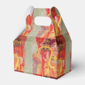 Gustav Klimt Red Woman Gold Snake Painting Bedankdoosjes (Achterkant)