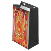 Gustav Klimt Red Woman Gold Snake Painting Klein Cadeauzakje (Voorkant Gekanteld)