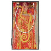 Gustav Klimt Red Woman Gold Snake Painting Klein Cadeauzakje (Voorkant)