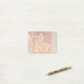 Gustav Klimt Red Woman Gold Snake Painting Post-it® Notes (Op bureau)