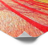 Gustav Klimt Red Woman Gold Snake Painting Poster (Hoek)