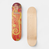 Gustav Klimt Red Woman Gold Snake Painting Skateboard (Voorkant)