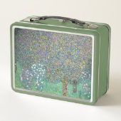 Gustav Klimt - Rosebushes onder de bomen (Achterkant)