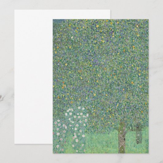 Gustav Klimt - Rosebushes onder de bomen (Voorkant / Achterkant)