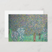 Gustav Klimt - Rosebushes onder de bomen Bedankkaart (Voorkant / Achterkant)
