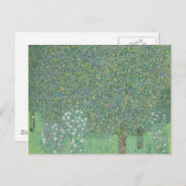Gustav Klimt - Rosebushes onder de bomen Briefkaart (Voorkant / Achterkant)