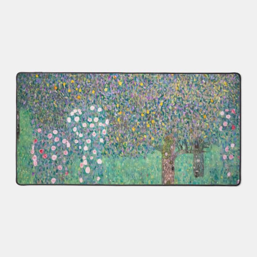 Gustav Klimt - Rosebushes onder de bomen Bureaumat (Voorkant)