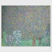 Gustav Klimt - Rosebushes onder de bomen Cadeaupapier (Vlak)