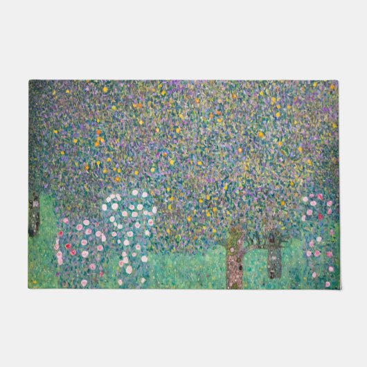 Gustav Klimt - Rosebushes onder de bomen Deurmat (Voorkant)