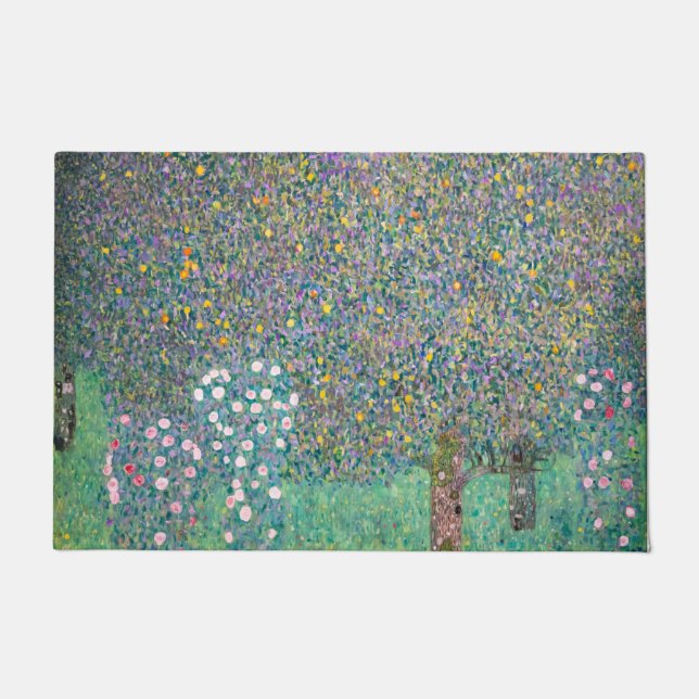 Gustav Klimt - Rosebushes onder de bomen Deurmat (Voorkant)