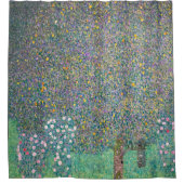 Gustav Klimt - Rosebushes onder de bomen Douchegordijn (Voorkant)