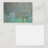 Gustav Klimt - Rosebushes onder de bomen Notitiekaartje (Voorkant / Achterkant)