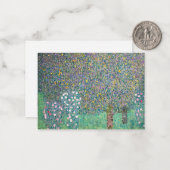 Gustav Klimt - Rosebushes onder de bomen Notitiekaartje (Voorkant / Achterkant in situ)