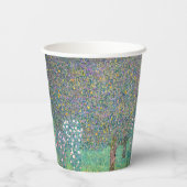 Gustav Klimt - Rosebushes onder de bomen Papieren Bekers (Achterkant)