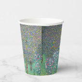 Gustav Klimt - Rosebushes onder de bomen Papieren Bekers (Rechts)